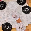 Parche bordado ropa calada aplique bordado flor accesorios hecho a mano DIY parche soluble en agua encaje blanco decoración retro