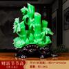 Decoración de bambú de jade de imitación para sala de estar, oficina, estudio, Festival de la fortuna, alta fortuna, regalo de inauguración de la casa de la suerte y la riqueza.