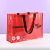 Bolsa tejida de PP con logo personalizado, gran capacidad, bolsa llamativa, bolsa para el trabajo, bolsa de regalo publicitaria para exposiciones, bolsa de compras para tienda de ropa