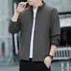 [Tejido de Nylon] Modelo Popular Transfronterizo 8988, Nueva Chaqueta de Trabajo para Hombre Primavera y Otoño, Abrigo Elástico para Exteriores con Cuello Alto