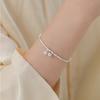 Diseño de nicho Pulsera de plata rota Jingdang pulsera de plata rota para mujer pulsera de lujo ligero de alta gama
