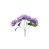 5 Flores de Hortensia Artificiales para Decoración, Flores de Seda para Arreglo de Techo en Salones de Ceremonias, Flores Falsas para Decoración de Bodas y Decoración del Hogar