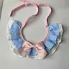 Toalla Salivadera para Mascotas Transfronteriza, Babero para Gato, Pajarita, Adorno de Encaje, Accesorios Rayados para Perros, Bufanda al por Mayor