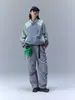 Chamarra Rumeng Estilo Deportivo Ligero Montaña Color Bloqueo Exterior Chamarra para Hombres y Mujeres Impermeable Cuello Alto Top para Ciclismo