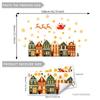 B18019 Producto Nuevo Casa Navideña Pintada a Mano Copo de Nieve Pegatinas de Pared Decoración Embellecimiento Sala de Estar Dormitorio Fondo Pegatinas de Pared Autoadhesivas