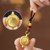 Estilo Étnico Chino Aleación Tazón del Tesoro Llavero Colgante Accesorio Metal Regalo Accesorio Decorativo de Gama Alta