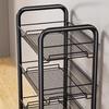 Cozinha Prateleira de armazenamento doméstico Rack Piso Multi-camada Suprimentos Daquan Trolley Multi-funcional Cesta de vegetais