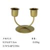 Castiçal de Ferro em Forma de U Escandinavo Cuidadosamente Selecionado Adereços para Jantar à Luz de Velas Ornamentos de Castiçal Suporte de Velas Romântico para Mesa de Jantar para Uso Doméstico