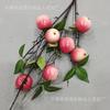 Frutas Artificiais Transfronteiriças Conjunto de 7 Peças de Maçãs e Romãs para Decoração de Casa de Natal Display Interno Frutas Artificiais Falsas Maçãs