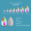 Fivela plana em forma de gota material de vidro cristal DIY costurado à mão strass perfurar roupas sapatos costurados perfurar furo duplo