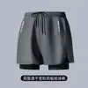 Bañador de doble capa holgado transfronterizo para hombre, anti-vergüenza, pantalones deportivos para correr para hombre, transpirables, secado rápido, bañador para aguas termales