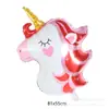 Balão de Filme de Alumínio Unicórnio Arco-Íris Gradiente Novo Transfronteiriço Unicórnio Vermelho Amoroso Balão Unicórnio Sonho