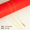 Collar de Oro Arena Joyería para Mujer, Larga Duración, Cadena de Clavícula Nicho de Alta Gama, Accesorios de Cobre de Yiwu, Cadena de Oro Imitación