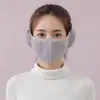 Máscara A prueba de Viento y Cálida Tridimensional Dos en Uno con Protección para los Oídos Invierno Cálida y Transpirable A prueba de Frío Engrosada Máscara de Ciclismo Venta al por Mayor