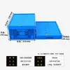 Cesta Plegable de Plástico Engrosado Caja de Almacenamiento de Plástico para Entrega de Productos Frescos Cesta de Rotación Cesta Plegable de Plástico para Frutas y Verduras con Tapa