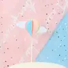 Globo aerostático tridimensional tarjeta de decoración para hornear pasteles color nube globo decoración para pastel de cumpleaños infantil enchufe