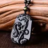 Colgante de Obsidiana Cristalina Natural Colgantes de los Doce Zodiacos para Hombres y Mujeres, Signos Zodiacales, Colgantes del Zodiaco del Año Animal