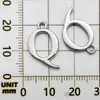 Aleación de Zinc 26 Letras Mayúsculas del Alfabeto Inglés A-Z Colgante Pequeño Pulsera DIY Collar Llavero Accesorios de Joyería Colgante