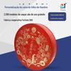 Bolo redondo de sete estrelas lua embalagem caixa de ferro 2 kg cantonês tradicional lua bolo presente caixa de ferro ferro de metal