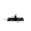 Mola de piso de porta de vidro, extensão do eixo superior, peça de hardware, acessórios de fixação de eixo fixo simples de aço inoxidável