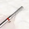 Pretratamiento estilo ruso pulido de uñas capullo duro cabeza de molienda de uñas de acero de tungsteno taladro de descarga removedor de uñas con máquina de pulir