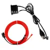1- Cable Luminoso de 5m a Juego con Unidad USB Rellena de Pegamento E Luz Fría Tira de Luz para Coche Tira de Luz Interior Tira de Luz Ambiental
