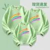 Atividade em sala de aula para pais e filhos no jardim de infância roupas outono e inverno esportes escolares estudante top casual roupa para pais e filhos novo suéter