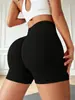 Pantalones Cortos de Yoga Transfronterizos Más Vendidos Cintura Alta Adelgazantes Levanta Glúteos Verano Ajustados Secado Rápido para Mujer Pilates Running Fitness Deportes