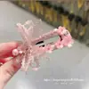 Pinzas para el cabello de pedrería brillante de lujo estilo coreano Dongdaemun Primavera 2026 para mujer, Colección de accesorios para el cabello de la frente