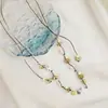Jingdezhen cerámica collar suministro regalo colgante cadena de suéter lindo estudiante femenino Jingdezhen joyería de animales caricatura