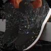Estación Independiente Plataforma Otoño Transfronteriza Zapatos Casuales con Lentejuelas Transpirables con Pedrería de Suela Gruesa Zapatos Deportivos para Mujer Comercio Exterior