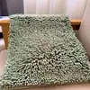 Tamaño grande, envío gratis, alfombrilla de chenilla de color liso para el suelo, alfombrilla absorbente para el baño, alfombrilla para los pies del hogar, alfombrilla para la puerta de la cocina y el dormitorio