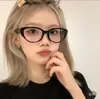 Nuevas Gafas de Ojo de Gato Coreanas de Moda Estilo Retro Miopía Anti Luz Azul Montura Negra Adelgazantes Artefacto Sin Maquillaje Estilo Chica Picante Harajuku