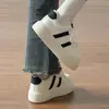 Zapatos Versátiles Shell Estilo Coreano Tenis de Suela Gruesa para Mujer 2026 Nuevos Zapatos Blancos de Primavera Zapatos de Pan para Estudiante Tendencia Ins