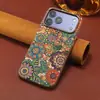 Denior es adecuado para funda de teléfono magnética Magsafe Apple 18ProMax, cubierta protectora anti-caídas de corcho floral