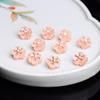 Atacado Cristal Natural Cristal Rosa Flor de Cerejeira Colar Pulseira Pingente Pó Estelar diy Ouro Rosa Inlay Acessórios