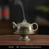 Queimador de Incenso Criativo em Forma de Bule Cerâmica Caixa de Incenso Antiga Para Casa Interior Queimador de Incenso de Sândalo Agarwood Novos Ornamentos de Mesa de Chá Chinesa