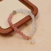 Pulseira de cristal natural de morango atacado pequena fresca alta percepção pequeno livro vermelho live quente moda pulseira requintada