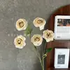 Flores artificiales, rosa de burbuja de 5 cabezas, para arreglos florales de boda, exhibiciones florales decorativas, decoración del hogar, escaparates y exportación al por mayor