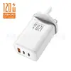 Nova Cabeça de Carregamento Multi-Porta Pintada por Spray 12W Adequada para Carregador de Celular Apple Android Adaptador de Energia