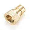 Conector Recto de Latón para Tubería de Fácil Conexión, Conector con Rosca Hembra, Conector de Cola para Manguera de 16 mm, Adecuado para Sistema de Calefacción por Suelo Radiante de Agua
