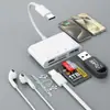Leitor de Cartão Otg Tipo-C de Alta Velocidade Dois em Um Transfronteiriço para Celulares e Computadores Apple, Adequado para Cartões Tf/Sd, Câmeras e Veículos
