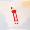 Clip de papel creativo de dibujos animados marcapáginas lindo clip metálico clip de papel suministros de oficina para estudiantes pin con forma especial al por mayor