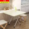 Mesa Dobrável Mesa de Jantar Aluguel Quarto Mesa Pequena Mesa de Jantar Dobrável Montagem Simples Barraca Dormitório Uso Externo Doméstico