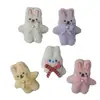 Muñeca de Conejo Linda de Cuerpo Entero Accesorios para el Cabello Broche Accesorios DIY Zapatos y Calcetines de Conejo de Peluche Ropa Accesorios de Muñeca de Dibujos Animados