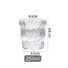 Taza de Vidrio con Patrón Glaciar Estilo Ins para Beber Agua, Taza de Regalo para Evento Promocional, Venta al por Mayor de Tazas de Café, Taza de Vidrio Ecológica