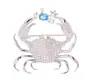 Seja uma Pessoa Criativa com um Estilo Único: um Pequeno Broche de Caranguejo, Flor de Lapela Personalizada, Acessório de Verão Feminino Estilo Vintage, Broche Exquisito