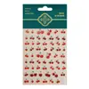 Redanco5D Embutido Popular Desenho Animado Adesivo para Unhas Gel Vermelho Cereja Estéreo Adesivo de Unha Dr1576