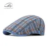 Gorra de Béisbol de Moda Estilo Coreano para Mujer, Boina Delgada Transpirable para Hombre de Primavera y Verano, Gorra Retro Británica Adelantada, Gorra de Artista, de Moda