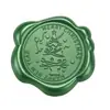 Adesivo de carimbo de cera de vedação verde pinho Série de Natal adesivo de selo para decoração de envelope convite garrafa de vinho presente